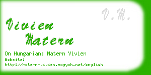 vivien matern business card